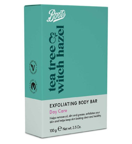 Boots Tea Tree & Witch Hazel Exfoliating Body Bar 100g