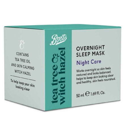 Boots Tea Tree & Witch Hazel Overnight Sleep Mask 50ml