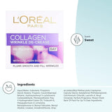 L'Oreal Paris Collagen Wrinkle Decrease Re-Plumbing Day Cream, 50ml