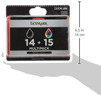 Lexmark 14 + 15 Multipack Cartridges Black / Colour - 2 Individual Pri ...