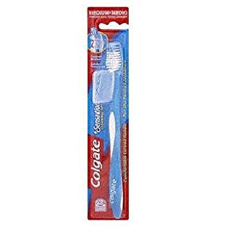 Colgate Sensation Cleaning Tip Medium Toothbrush with Travel Cap.