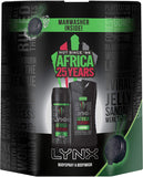 Lynx Africa Body Spray & Body Wash Gift Set with MANWASHER